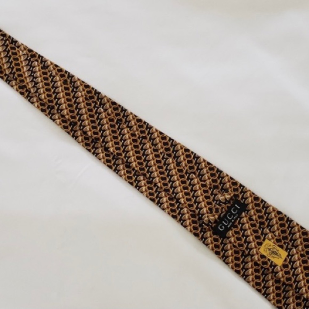 Men's 100% Silk Gucci Necktie - Picture 5 of 7